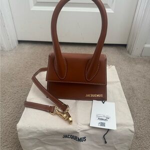 Jacquemus Tan  Bag with Gold Accents